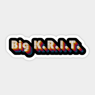 retro vintage Big K.R.I.T. Sticker